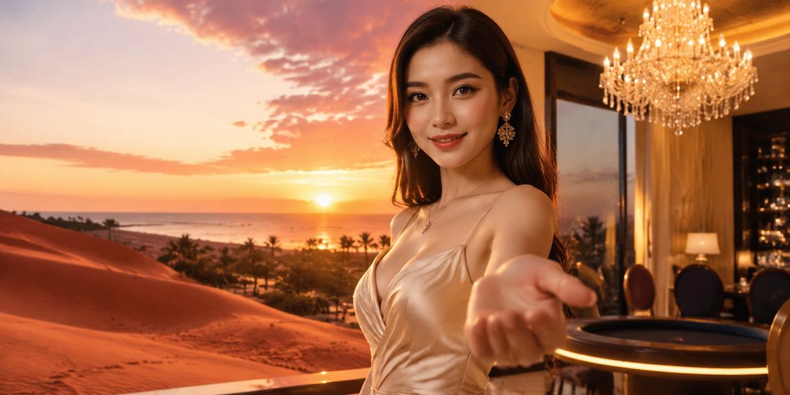 Bầu không khí lễ hội đêm tại Mũi Né với trò chơi bài và hoạt động giải trí ngoài trời
